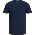 Jack & Jones Erkek V Yaka Basic Tişört 12156102 - XS - Lacivert