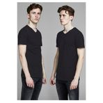 Jack & Jones Erkek V Yaka Tişört, 2'li Paket, Siyah, M Beden