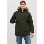 Jack & Jones Erkek Wing Parka - Haki - 2XL