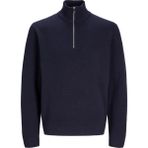 Jack & Jones Erkek Yarim Fermuar Triko Kazak - Milano - 0- Koyu Mavi