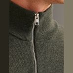 Jack & Jones Erkek Yarim Fermuar Triko Kazak - Milano - 01H - Yeşil