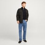 Jack & Jones Erkek Yüksek Yaka Triko Kazak - Emil - 000-Siyah