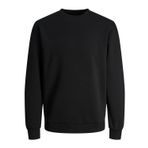 JACK & JONES ESSENTIALS Erkek JJEBRADLEY SWEAT CREW NOOS Sweatshirt, Siyah, S