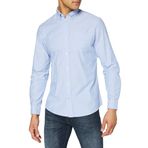 JACK & JONES ESSENTIALS Erkek JJEOXFORD SHIRT LS NOOS Gömlek, Koyu Buz Mavisi, L