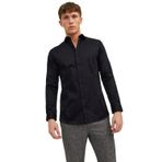 JACK & JONES ESSENTIALS Erkek JJPRPARMA SHIRT L/S NOOS Gömlek, Siyah, XXL