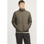 Jack & Jones Essentials Jjestate Kapitoneli Regular Fit Dik Yaka Mont Erkek Mont 12256985 - 2XL - Haki