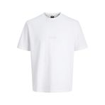 Jack & Jones Fusion Back Print Tişört, L, 12289911-BW, Beyaz, Erkek