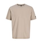 Jack & Jones Fusion Badge Erkek Bej Tişört (12289962-PC)