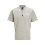 Jack Jones Fusıon Pıque Fermuarlı Polo Yaka Erkek Tişört 12273127