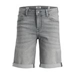 JACK & JONES Gri Denim Erkek Çocuk Şort JJIRICK JJIORIGINAL SHORTS MF 926 SN JNR, 12 Yaş