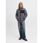 Jack & Jones Gri Erkek Fleece Mont, M Beden M