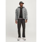 Jack & Jones Gri Erkek Mont 12239020_Jcoelements Pu Puffer - 2XL