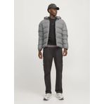 Jack & Jones Gri Erkek Mont 12239020_JCOELEMENTS PU PUFFER