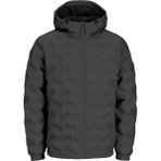 Jack & Jones Gri Erkek Mont 12250429 Quılted Jacket Asphalt Renkli Kapüşonlu Günlük Mont - XL