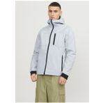 Jack & Jones Gri Erkek Mont JCOPRIME EMBROIDERY SOFTSHELL