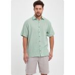 Jack & Jones Heaven 4040 Muslın Yakalı Kısa Kol Erkek Gomlek - Çağla - 2XL
