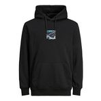 Jack & Jones Hiking Kapüşonlu Sweatshirt, Siyah, Erkek, S