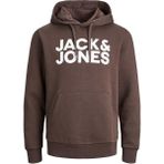 Jack & Jones Hood Corp Logo Erkek Kahverengi Kapüşonlu Sweatshirt - M