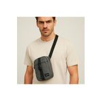 Jack & Jones Jacashford New Asphalt Gri Küçük Çapraz Omuz Çantası 12233477