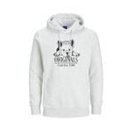 Jack & Jones Jack Jones Beware Sweat Hood Fst Erkek Beyaz Sweatshirt -01 12244219