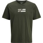 Jack & Jones Jack Jones Corp Erkek Tişört Kısa Kollu Grafik Desenli Günlük Stil Yeşil Pamuk-Polyester - XS