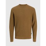Jack & Jones Jack Jones Erkek Desenli Örgü Kazak 12283381 - Kahve - XL