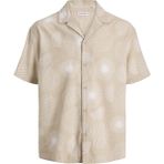 Jack & Jones Jack Jones Erkek Desenli Yazlık Kısa Kollu Gömlek 12290408 - Beyaz - XL