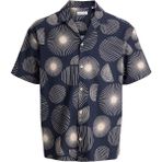 Jack & Jones Jack Jones Erkek Desenli Yazlık Kısa Kollu Gömlek 12290408 - Lacivert
