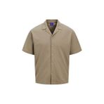 Jack & Jones Jack Jones Erkek Pamuklu Bej Polo Yaka Gömlek 12269996