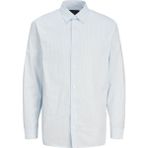 Jack & Jones Jack Jones Erkek Rahat Kesim Çizgi Detaylı Gömlek 12260628 - Açık Mavi - 2XL