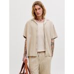 Jack & Jones Jack Jones Erkek Rahat Kesim Pamuklu Gömlek 12289457 - Bej - XL