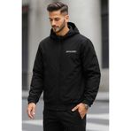 Jack & Jones JACK JONES Erkek Siyah Kapüşonlu Mont 12200208