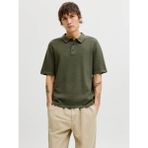 Jack & Jones Jack Jones George Regular Fit Polo Yaka Triko Erkek Tişört 12268281 - Yeşil - XL