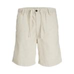 Jack & Jones Jack Jones Jaiden Campaign Keten Karışımlı Şort, S, 12274968, Moonbeam, Erkek
