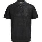 Jack & Jones Jack Jones Jess Regular Fit Polo Yaka Triko Erkek Tişört 12288543 - Siyah - M
