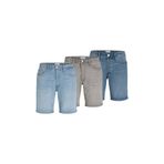 Jack & Jones JACK JONES Mavi Buz Mavisi Ve Gri Renk 3 lü Erkek Şort 12302431
