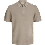 Jack & Jones Jack Jones Max Relax Fit Tiriko Knıt Polo Yaka Erkek Tişört 12288544 - Kahve - XL