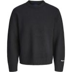 Jack & Jones Jack Jones Norrebro Erkek Kazak Bisiklet Yaka Siyah Loose Fit Casual Stil 12282728
