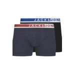 JACK & JONES JACKARIM SOLID TRUNKS 2 PACK Erkek Boxer, Lacivert, M