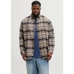 Jack & Jones Jack&jones 12287627 Battal Buyuk Beden Uzun Kol Gomlek - Bej - 8XL