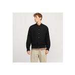 Jack & Jones Jack&Jones Ario Linen Bomber Erkek Siyah Yuvarlak Yaka Ceket