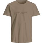 Jack & Jones Jack&jones Blaharris Crew Neck Erkek Kahverengi Yuvarlak Yaka Tişört