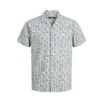 Jack & Jones Jack&Jones Blulandon Print Resort Erkek Ekru Desenli Gömlek