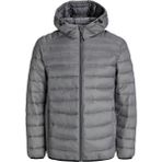 Jack & Jones Jack&Jones Bradley Light Puffer Hood Erkek Gri Kapüşonlu Mont