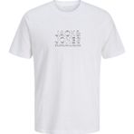 Jack & Jones Jack&jones Dynamic Branding Crew Neck Erkek Beyaz Yuvarlak Yaka Tişört