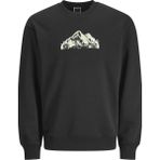 Jack & Jones Jack&Jones Jcomountaın Logo Erkek Sweatshirt - Black