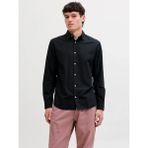 Jack & Jones Jack&jones Jjebreeze Keten Karışımlı Erkek Gömlek 12288595 - Siyah - 2XL