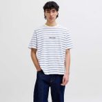 Jack & Jones Jack&jones Norrebro Stripe Erkek Beyaz Tişört