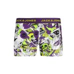 Jack & Jones Jacspace Skull Trunk Sn Mor Erkek Boxer - L