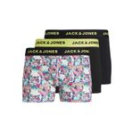JACK & JONES, JACTIGER MICROFIBER TRUNKS 3 PACK, Boxer, Erkek, Siyah, S